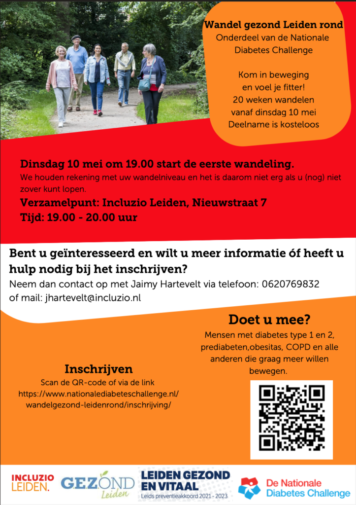 Diabetes Leiden wandelen