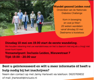 Wandelen Leiden diabetes overgewicht