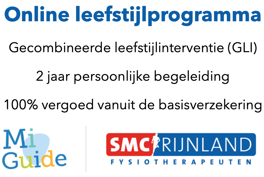 Online leefstijlprogramma Gecombineerde leefstijlinterventie GLI MiGuide x SMC